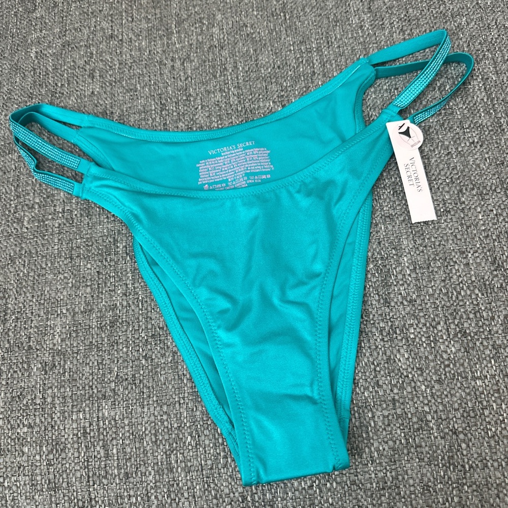 Victoria's Secret Teal Brazilian Bikini Bottoms